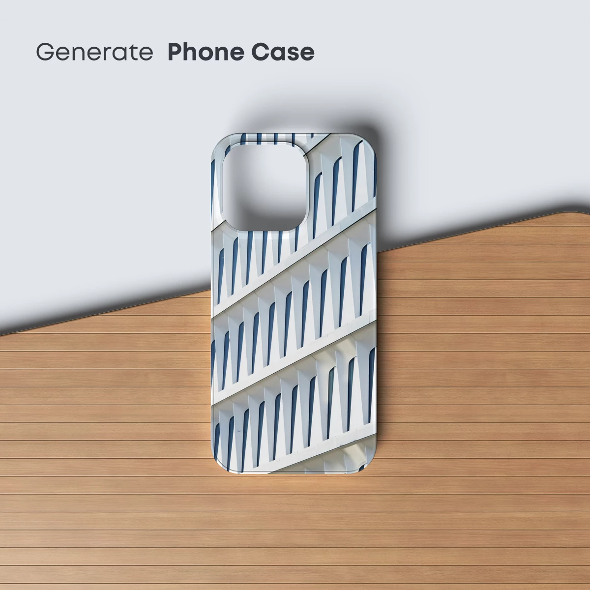 Geometric Facade Symphony: Angular Shadows Play - Image 3