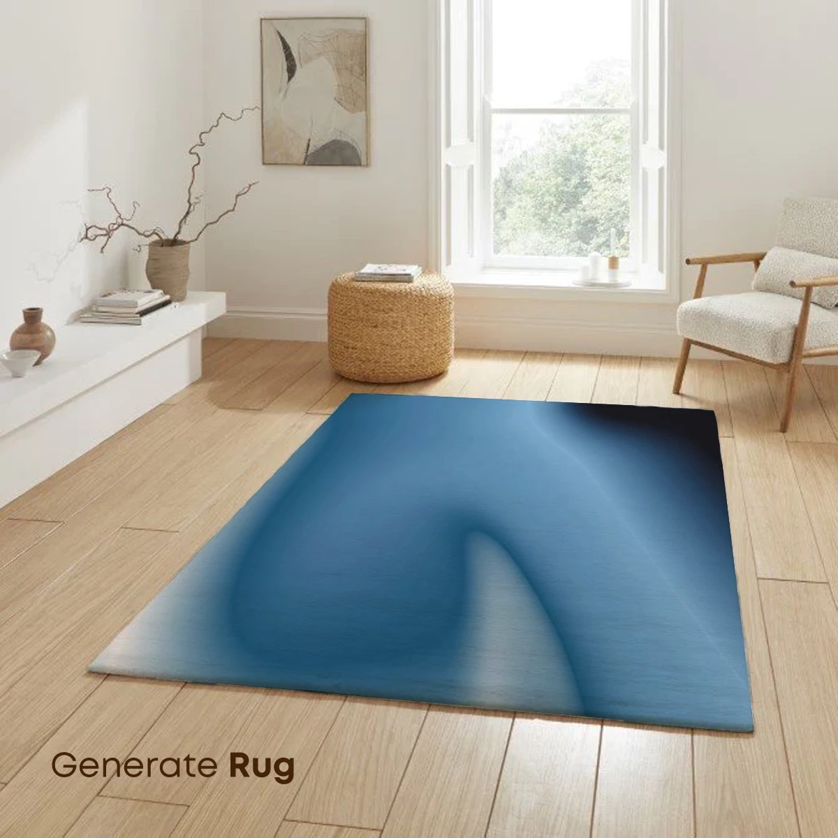 Ethereal Blue Whispers: Abstract Fluidity - Image 6