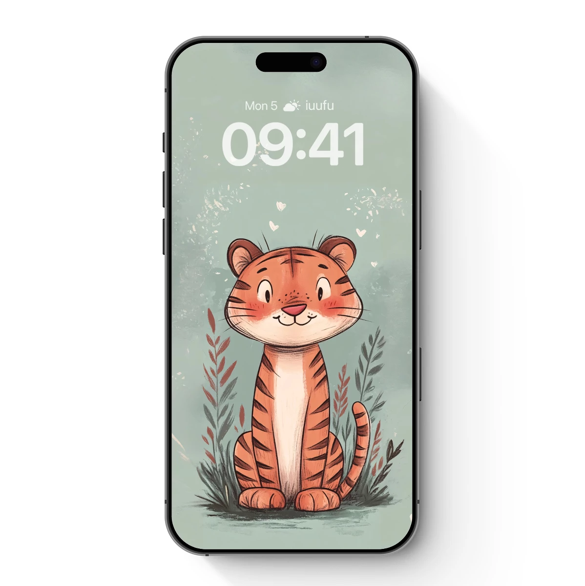 Charming Tiger in Whimsical Garden
