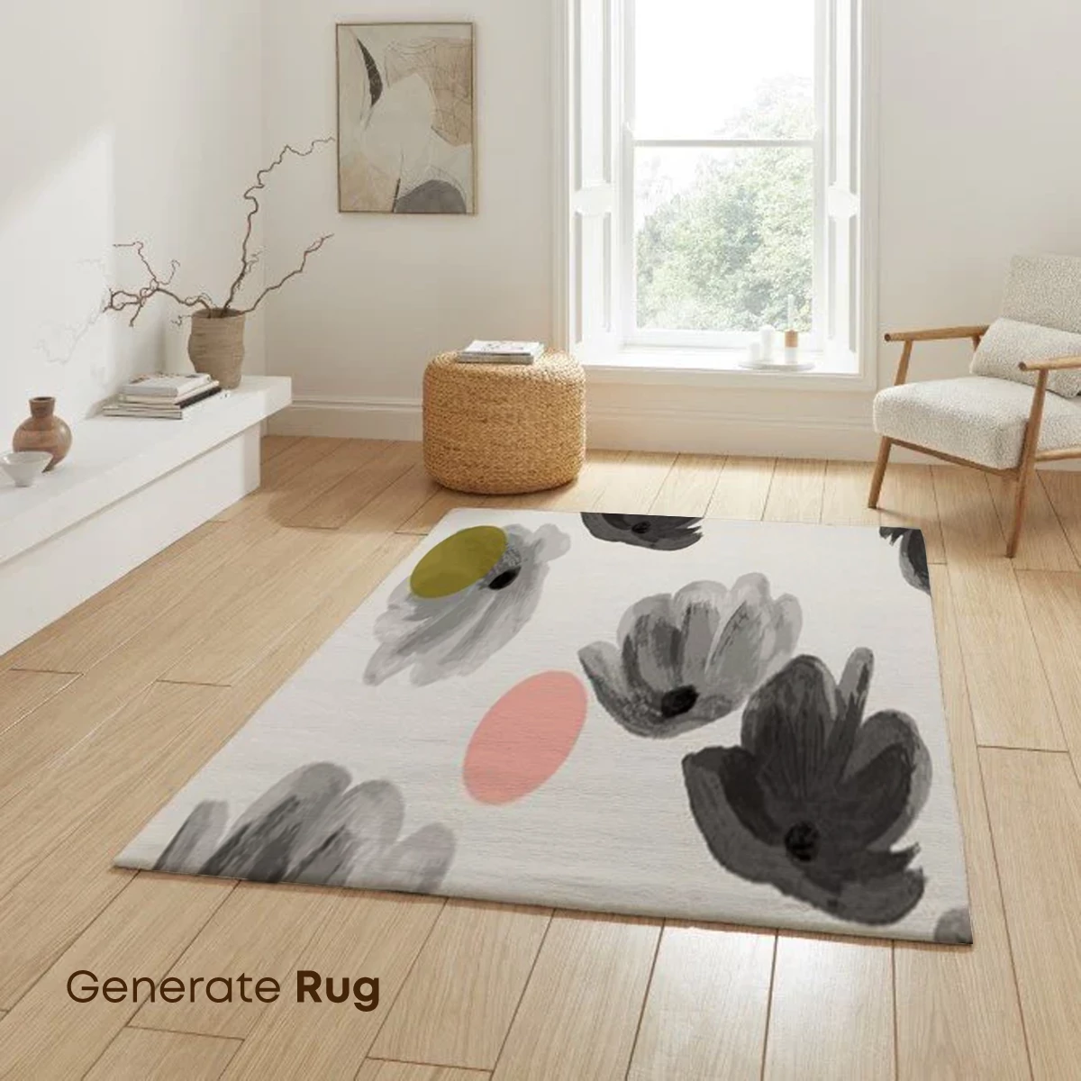 Abstract Floral Whispers: Modern Blooms in Monochrome - Image 6