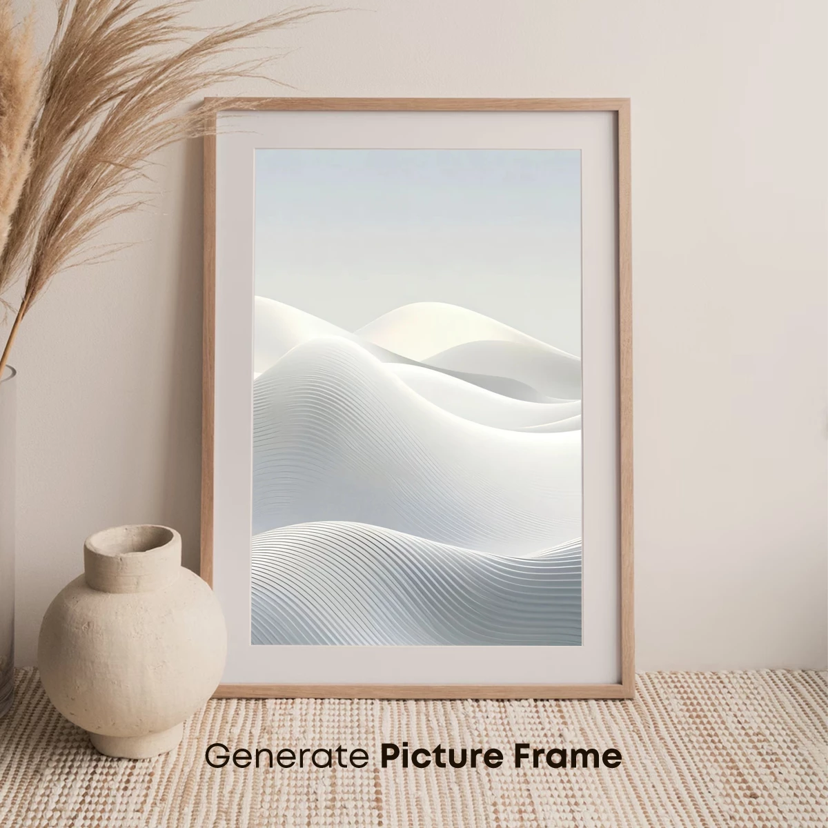 Ethereal White Dunes: A Minimalist Odyssey - Image 7