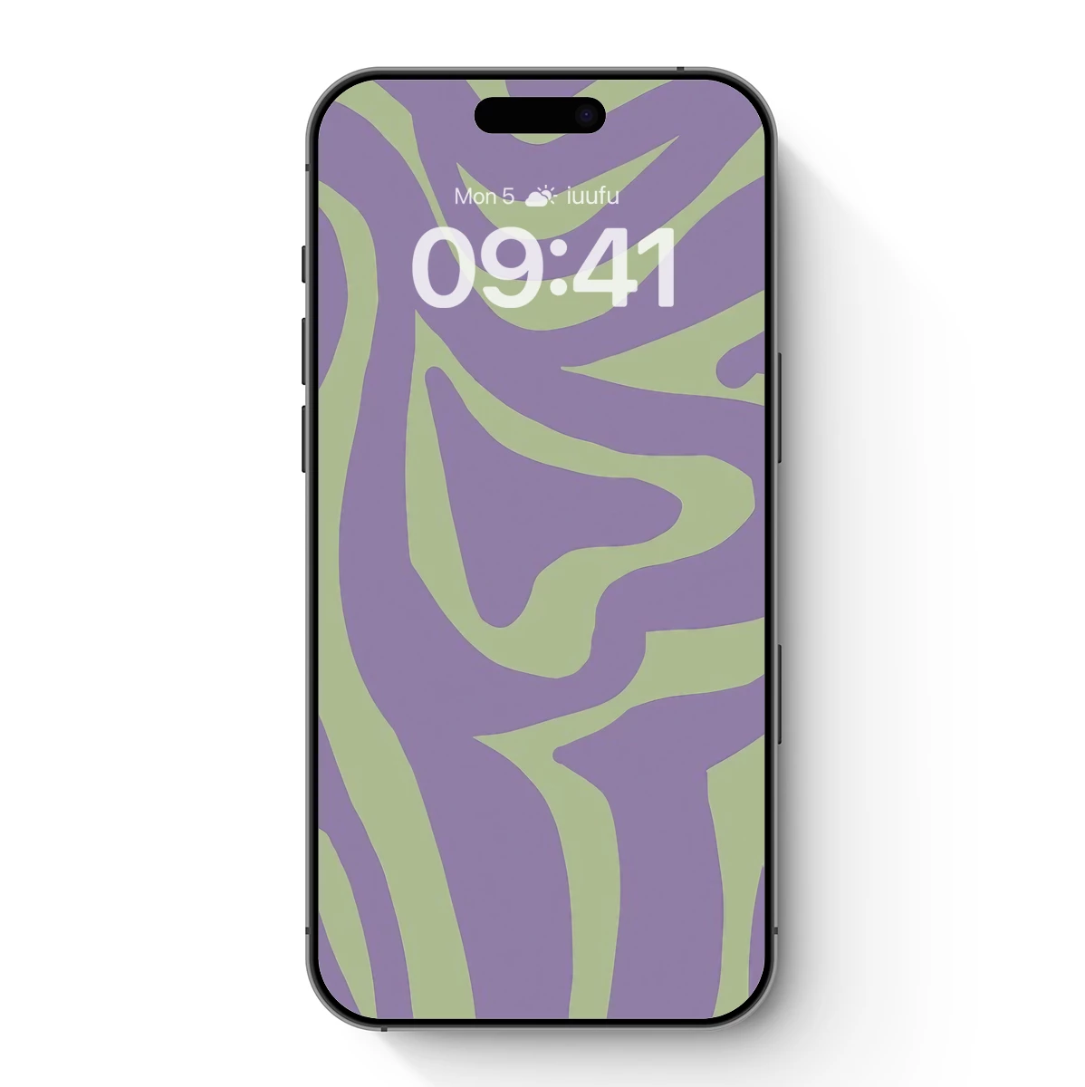 Abstract Flow: Lavender and Sage Waves