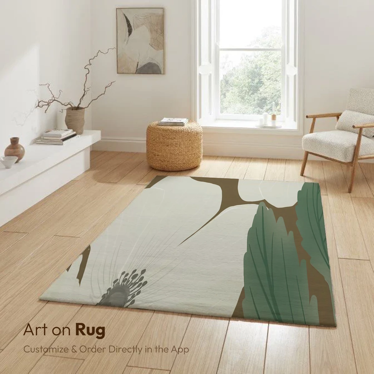 Elegant White Anemones in Earthy Tones - Image 6