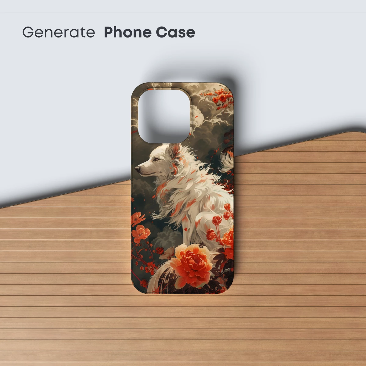 Ethereal Canine in Blossom: A Floral Fantasy - Image 3