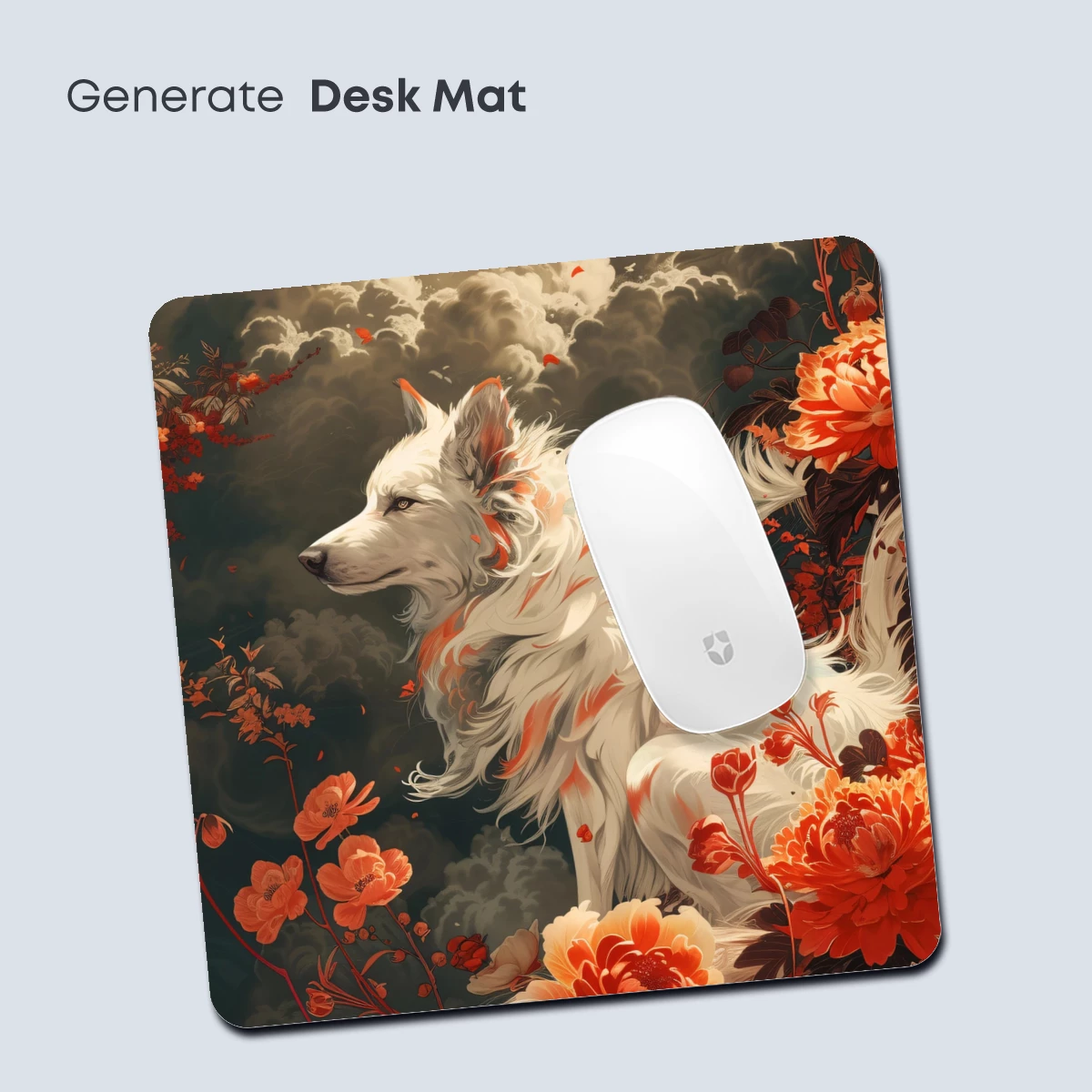 Ethereal Canine in Blossom: A Floral Fantasy - Image 4