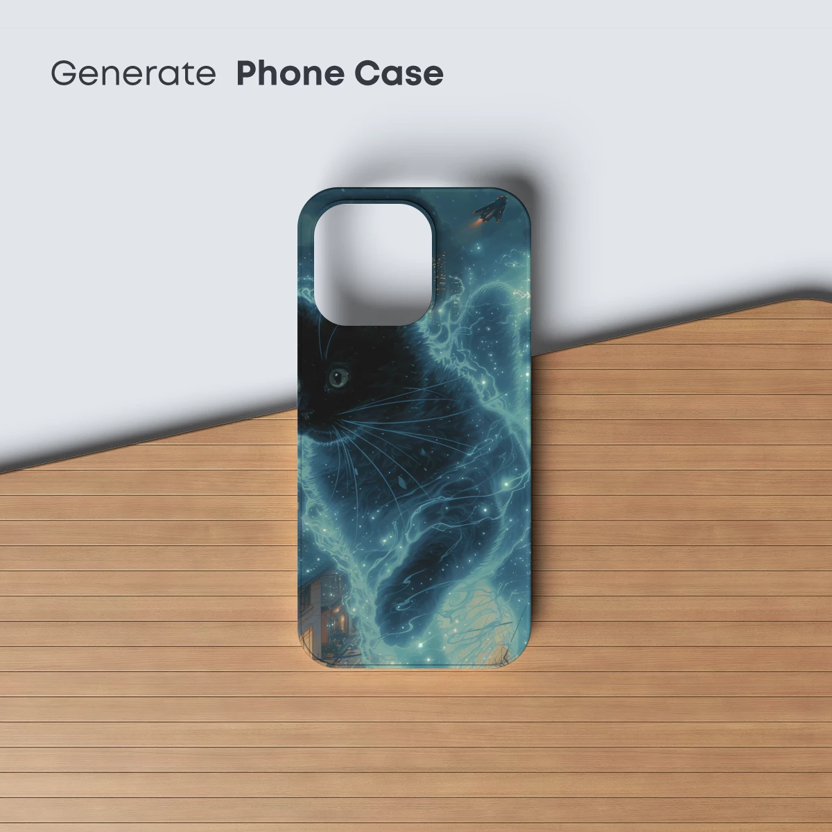 Electric Midnight Cat: Urban Fantasy Art - Image 3