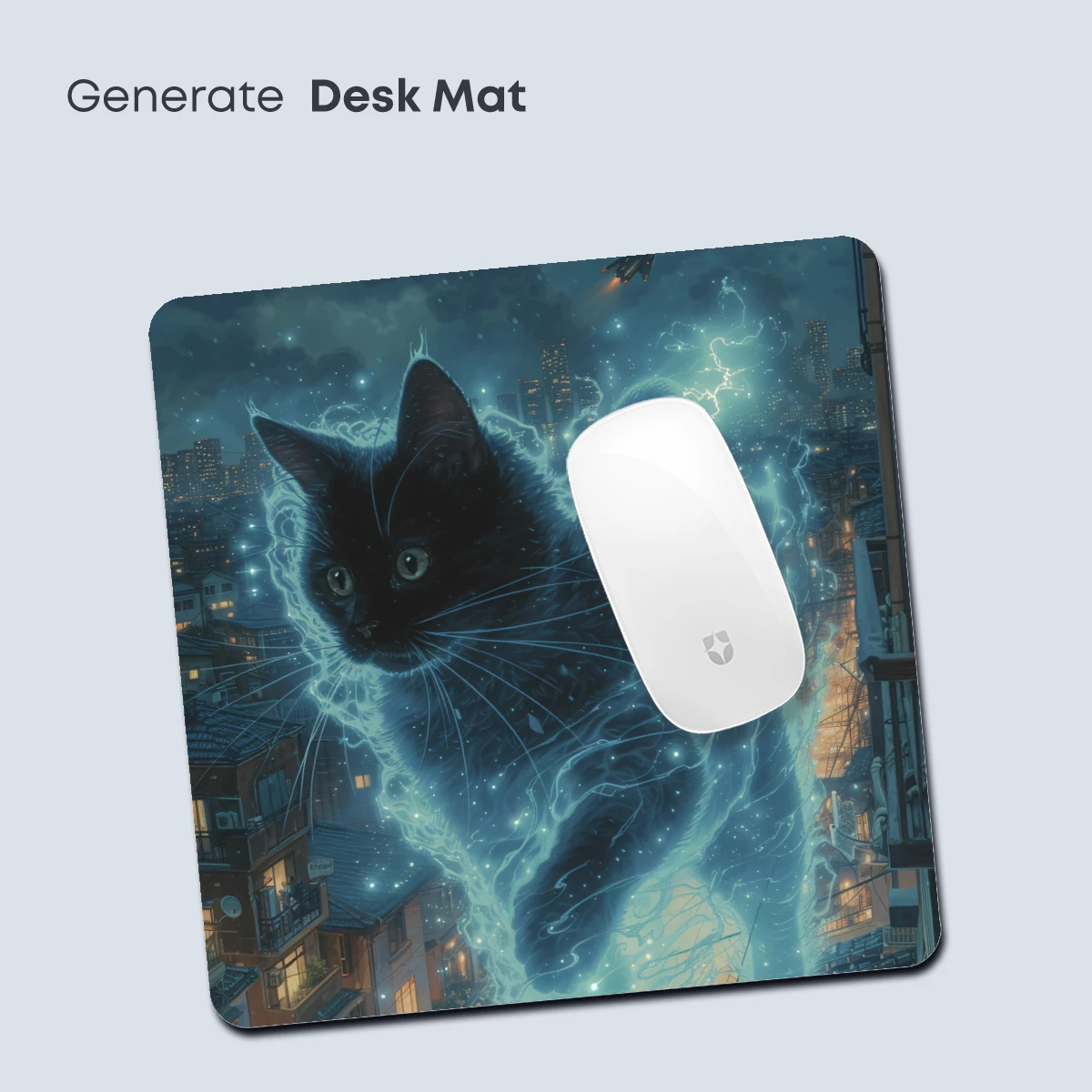 Electric Midnight Cat: Urban Fantasy Art - Image 4