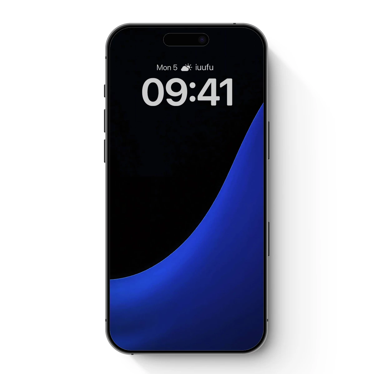 Eclipse of Serenity: Blue Crescent in Darkness