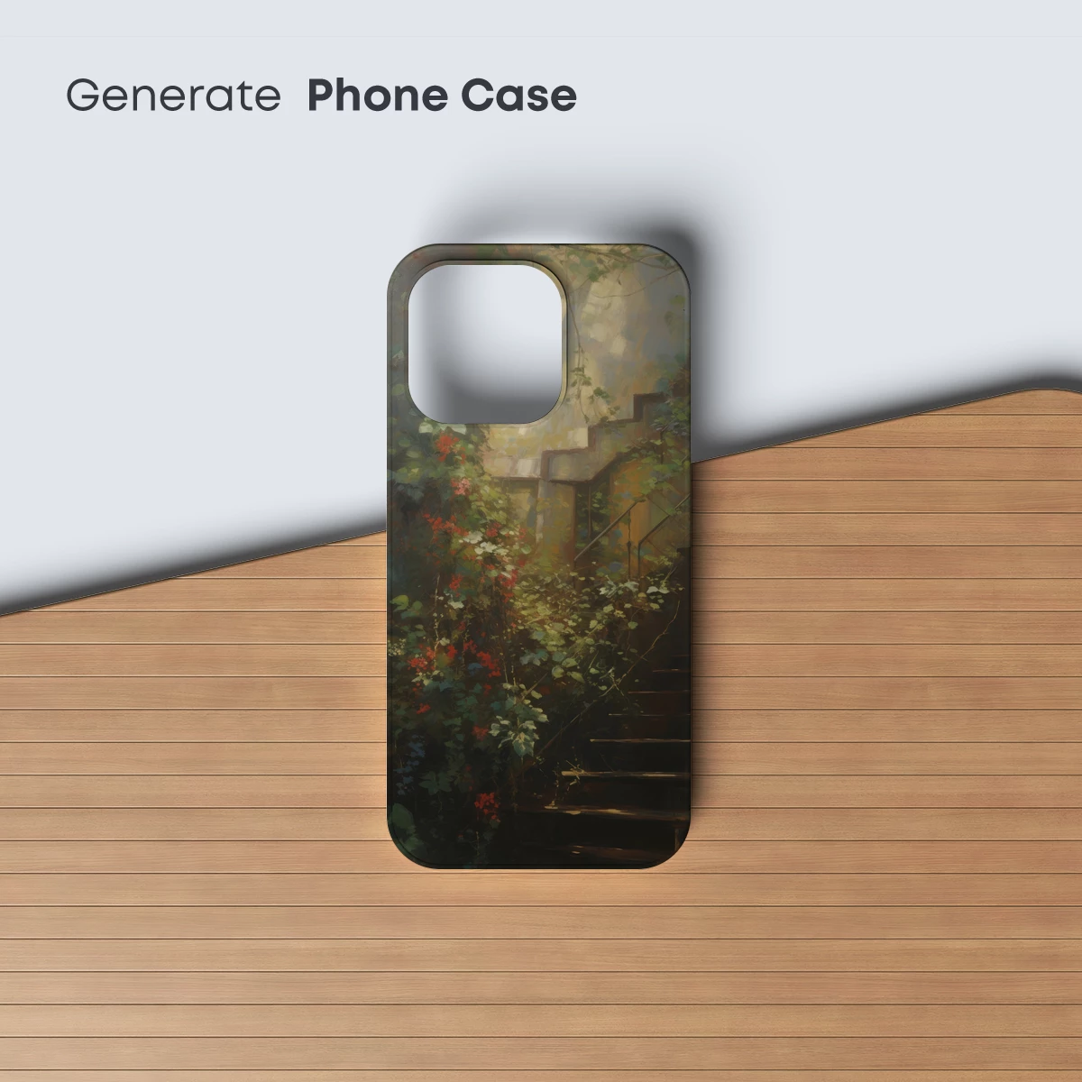 Enchanted Staircase in Verdant Light - Image 3