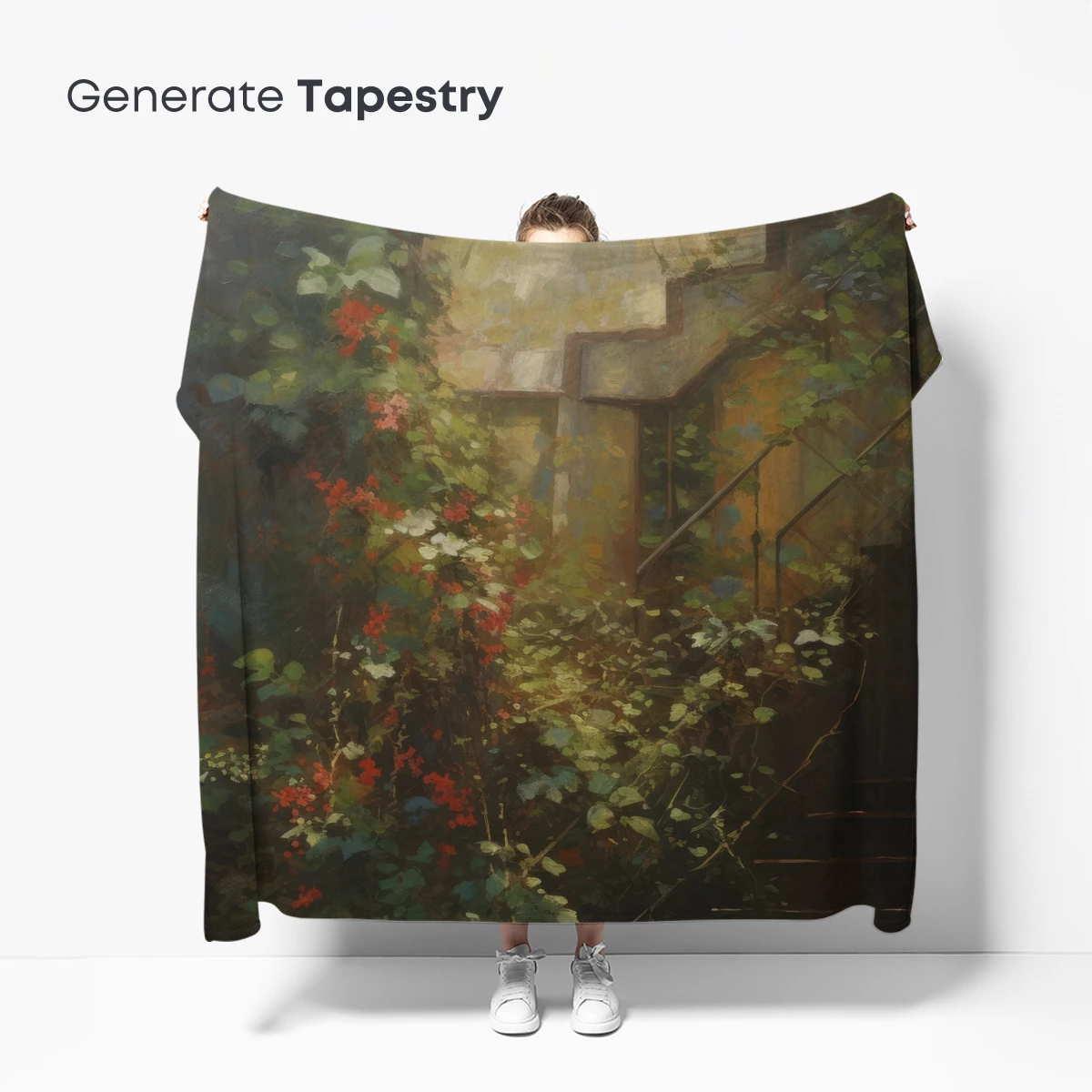 Enchanted Staircase in Verdant Light - Image 5