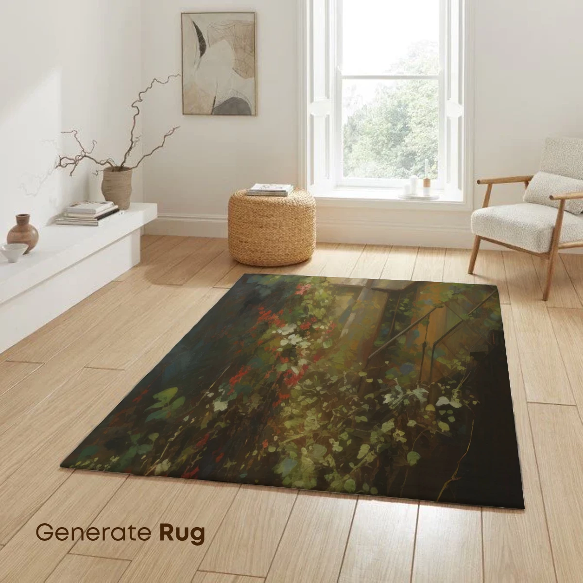 Enchanted Staircase in Verdant Light - Image 6