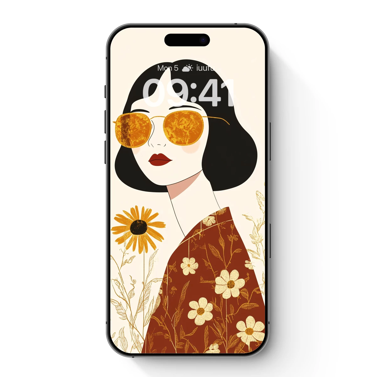 Floral Fashionista in Golden Shades