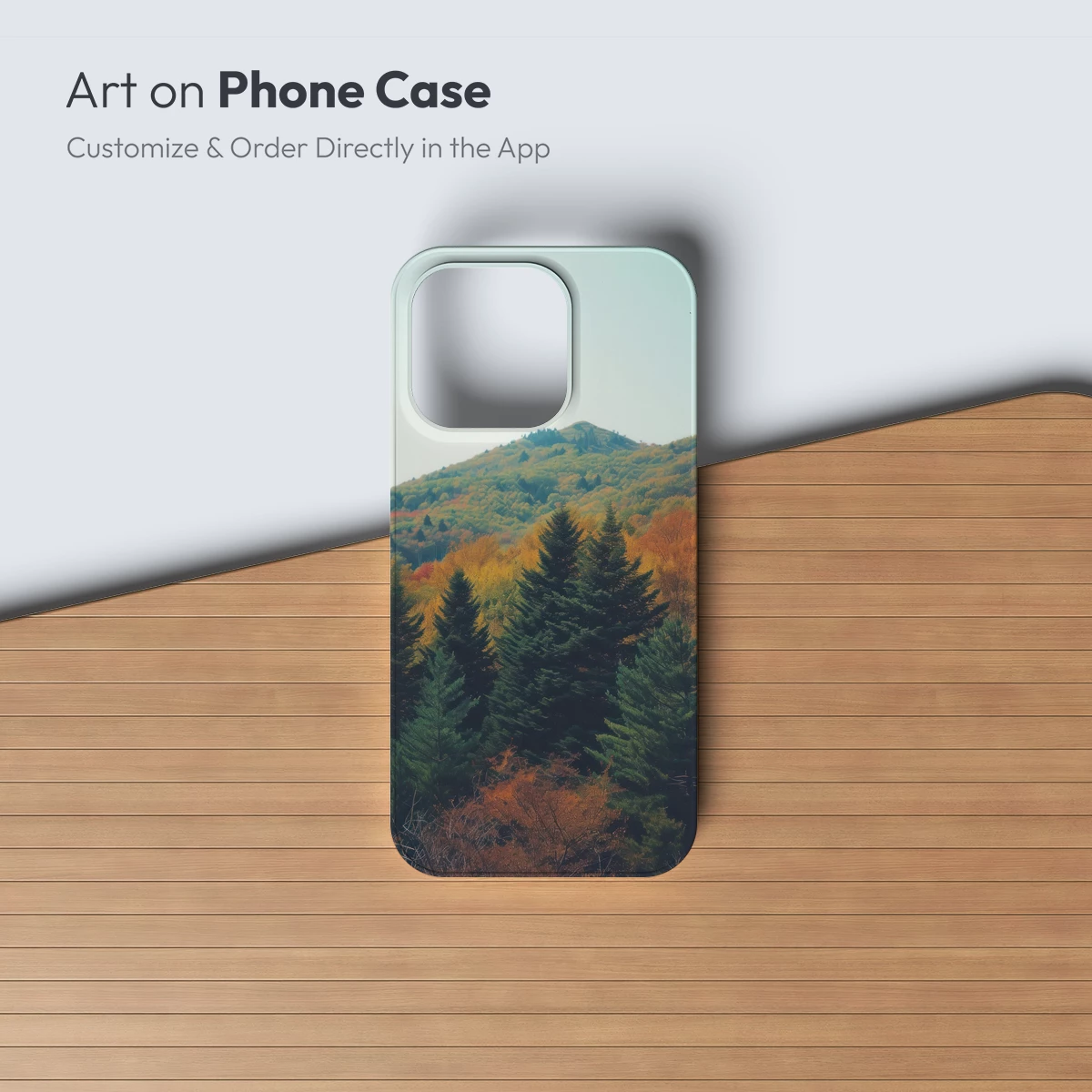 Autumn's Embrace: Pine Forest Meets Golden Hills - Image 3