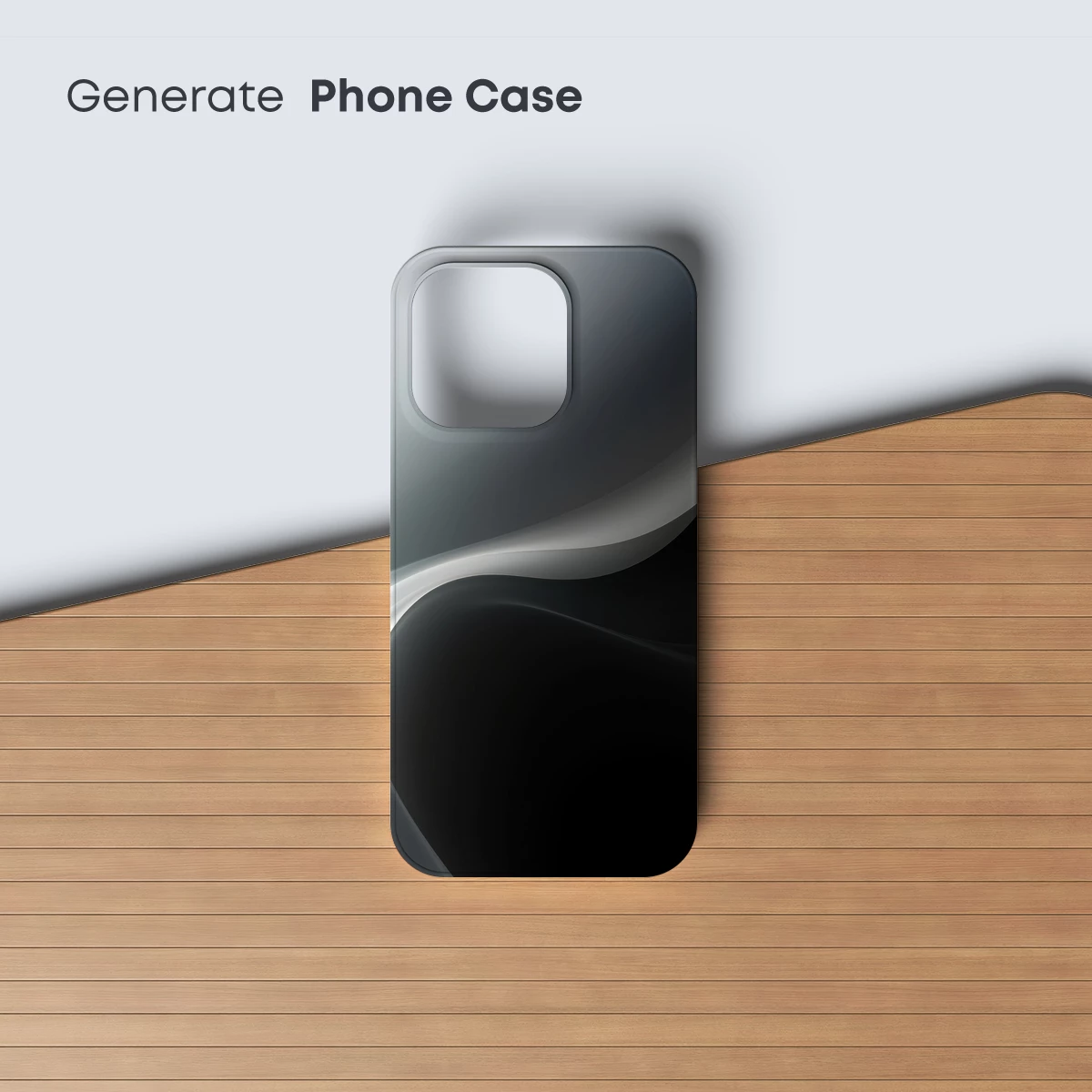 Elegant Flow: Monochrome Abstract Waves - Image 3