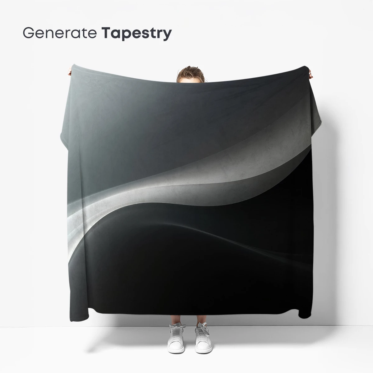 Elegant Flow: Monochrome Abstract Waves - Image 5