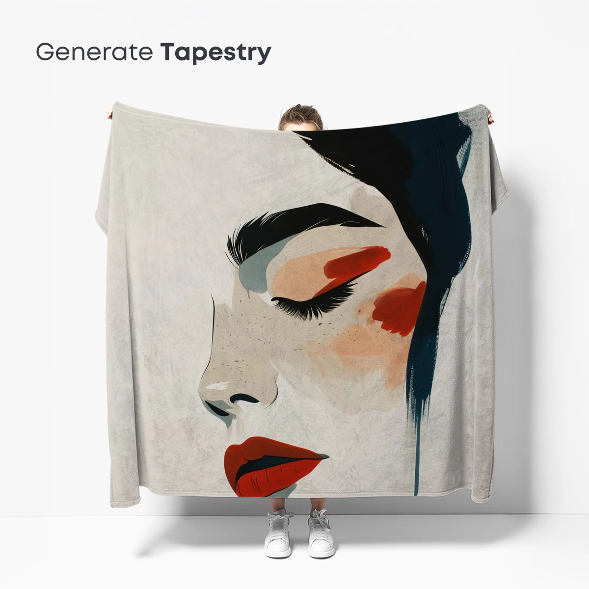 Elegant Profile in Abstract Elegance - Image 5