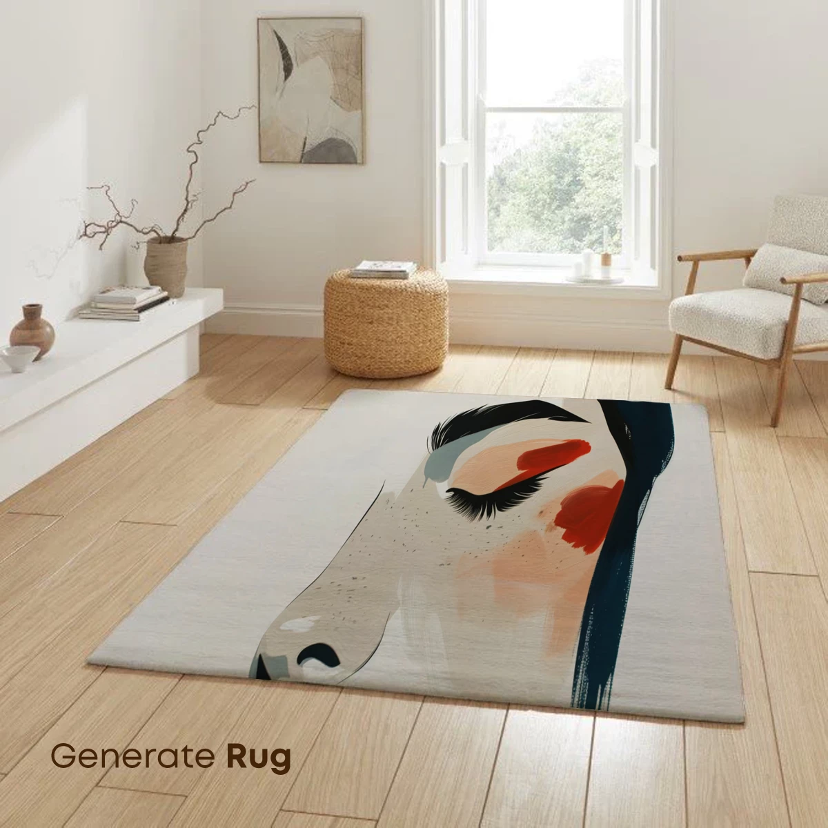 Elegant Profile in Abstract Elegance - Image 6