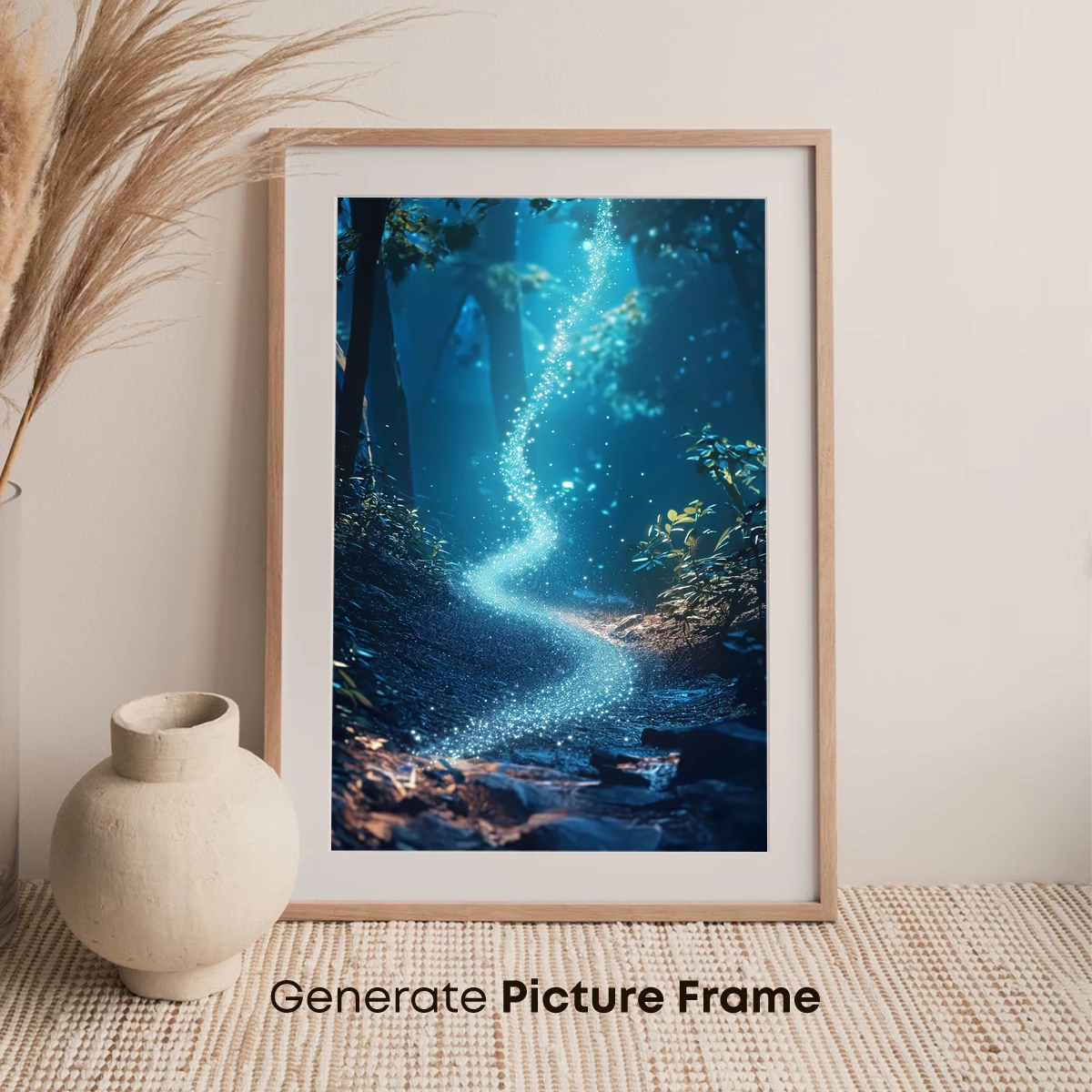 Enchanted Forest Stream: Glittering Pathway - Image 7