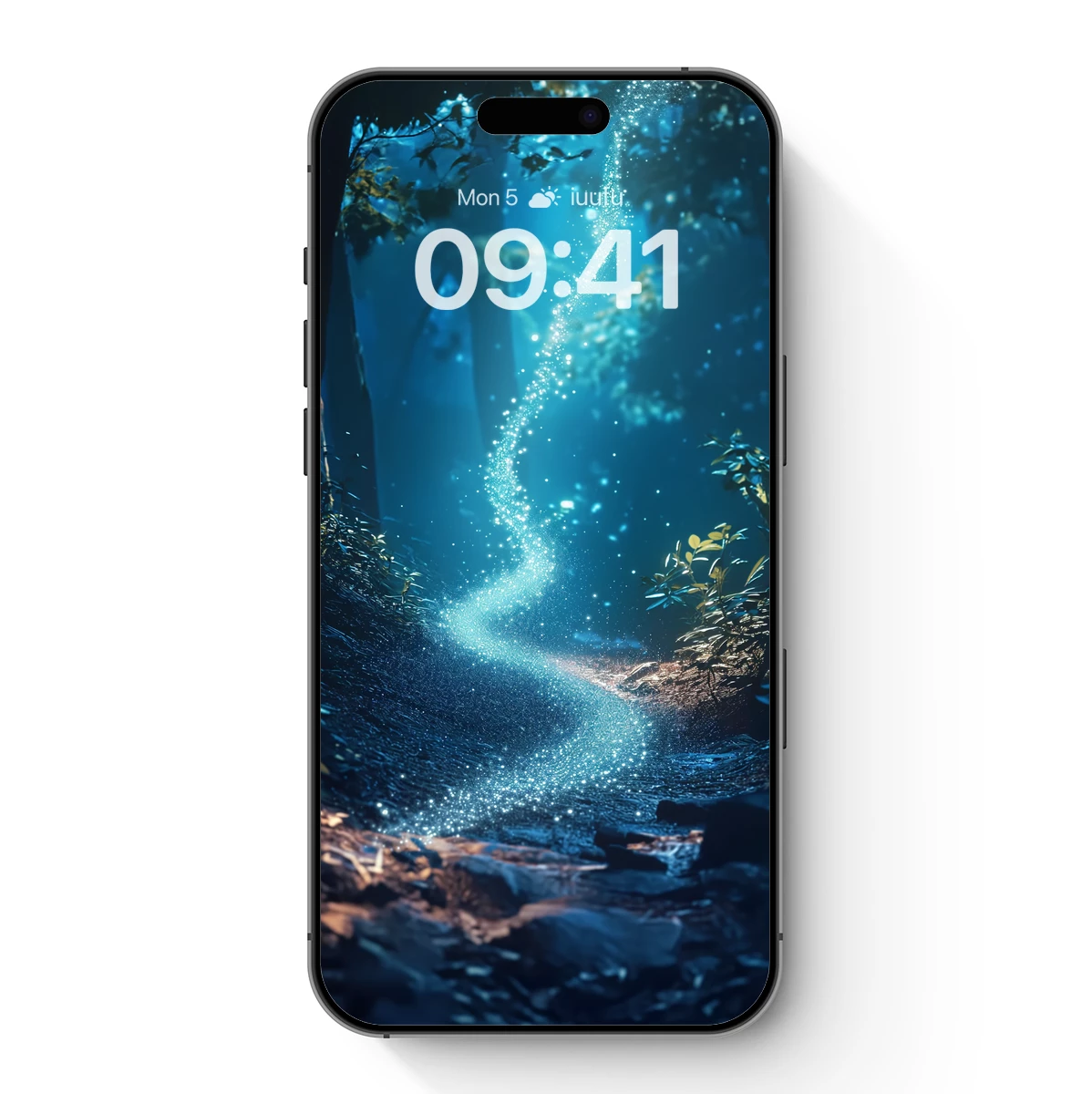 Enchanted Forest Stream: Glittering Pathway