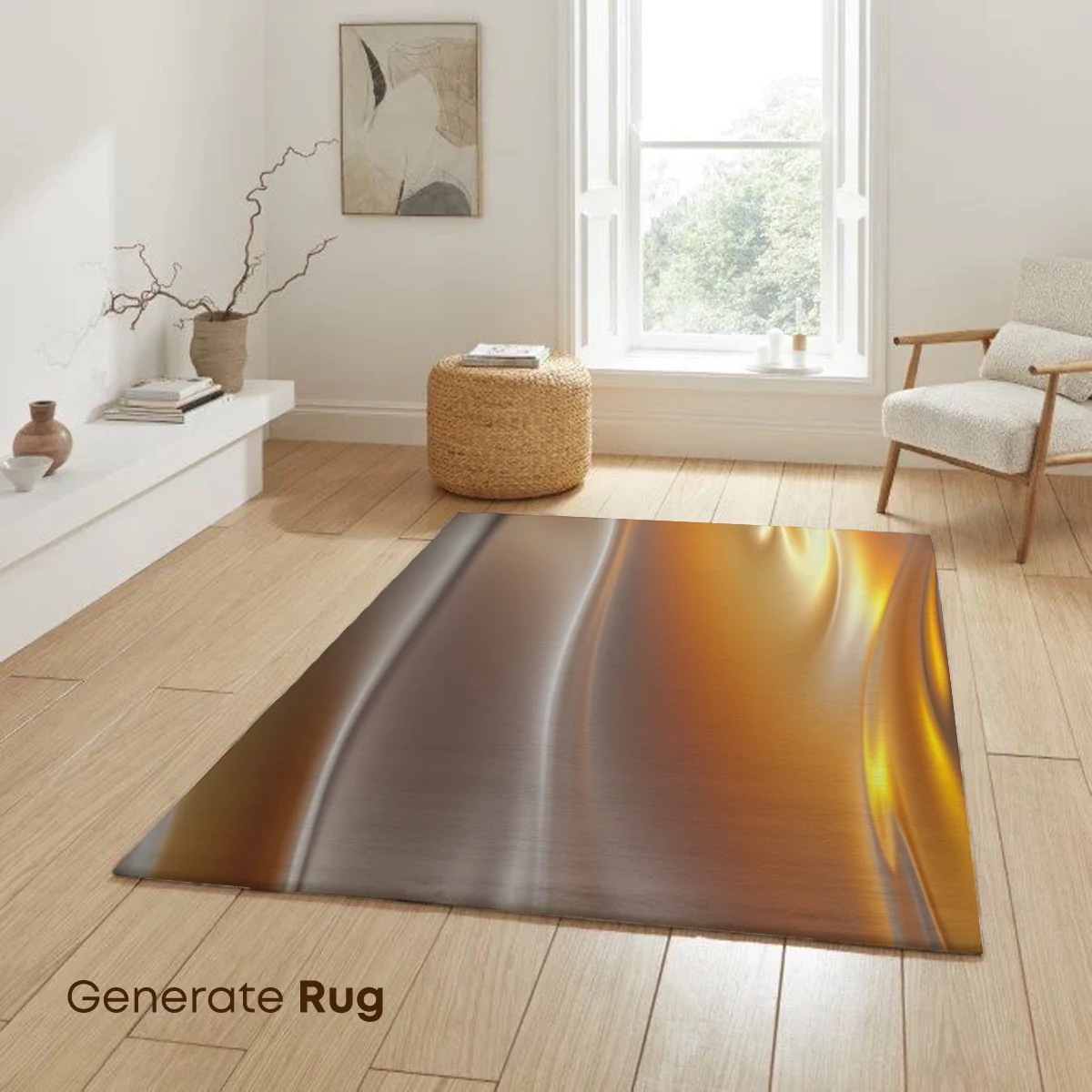Golden Silk Symphony: Fluid Elegance in Motion - Image 6