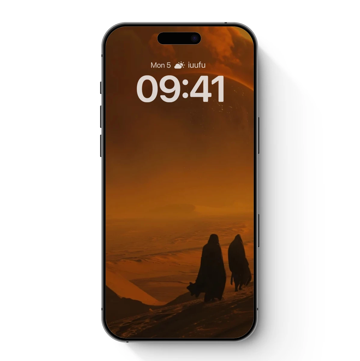 Desert Pilgrims Under an Alien Eclipse