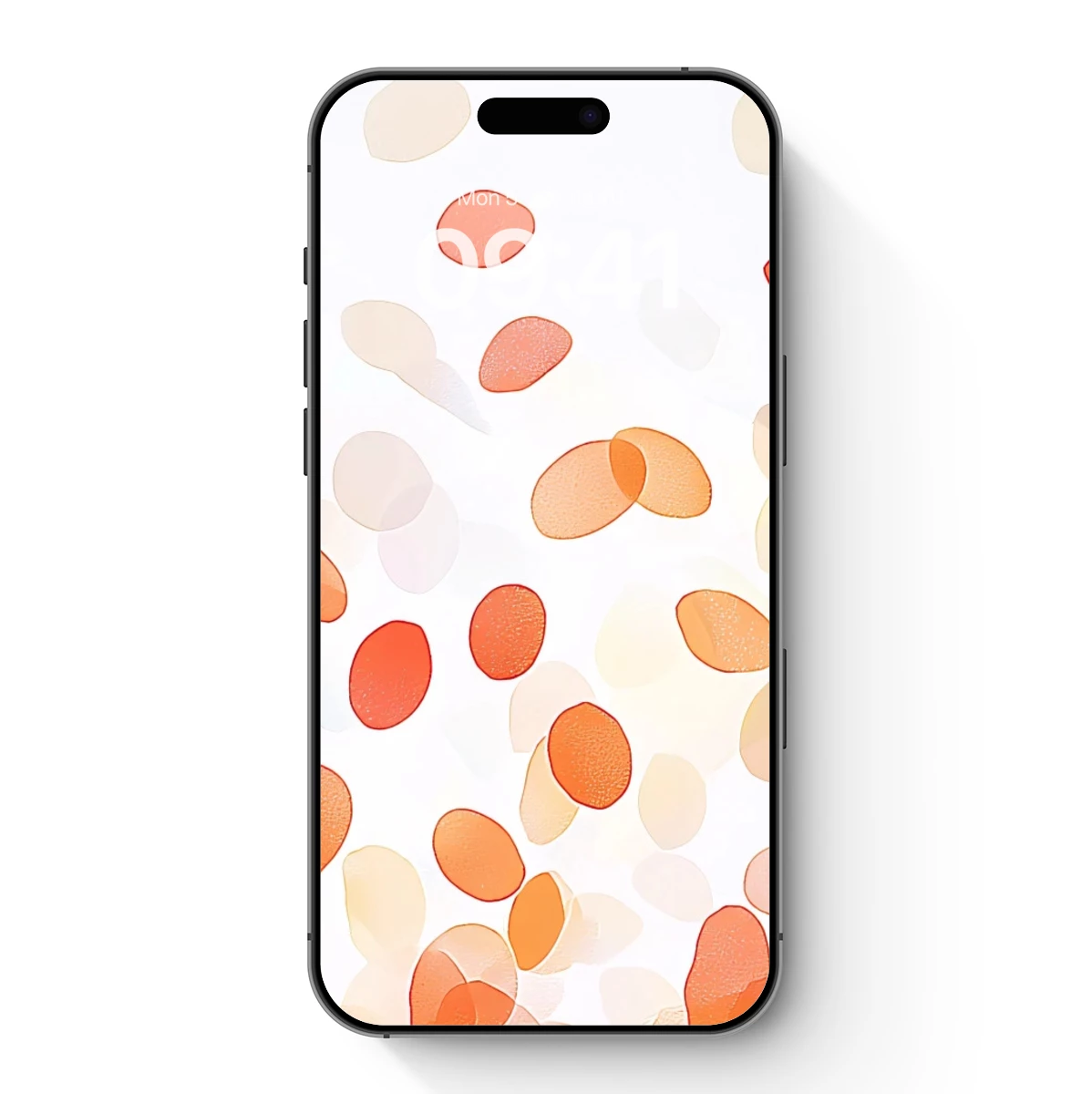 Abstract Orange Ellipse Symphony