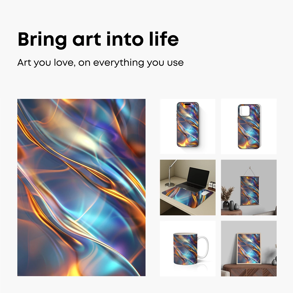 Iridescent Silk Symphony - Image 2