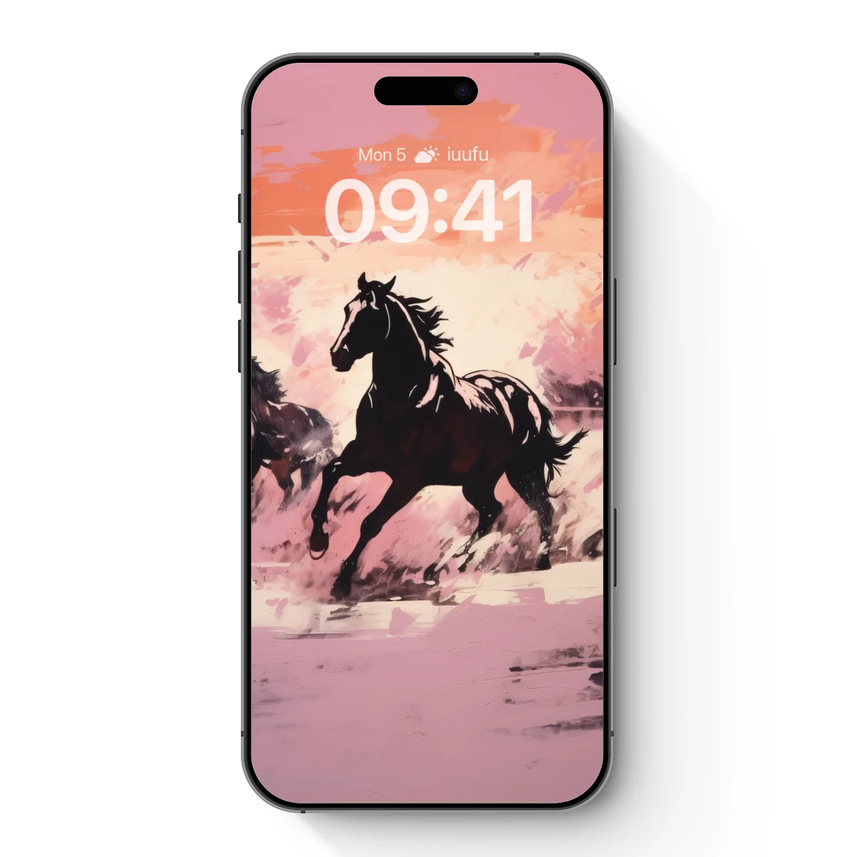 Gallop of Shadows: Energetic Horses in Abstract Sunset