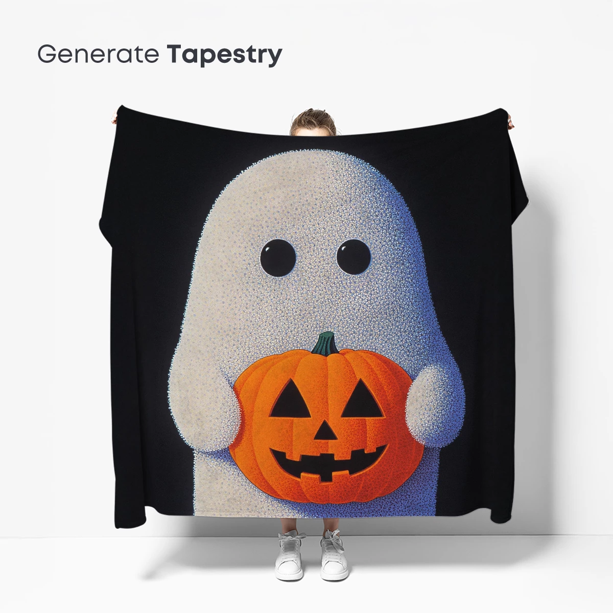 Ghostly Pumpkin Embrace: Halloween Delight - Image 5