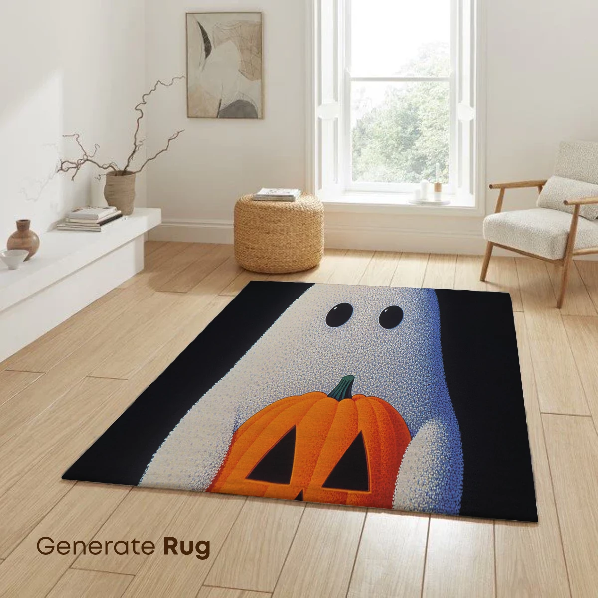 Ghostly Pumpkin Embrace: Halloween Delight - Image 6