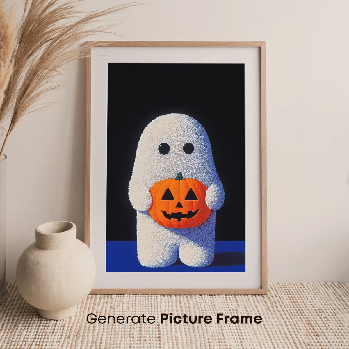 Ghostly Pumpkin Embrace: Halloween Delight - Image 7