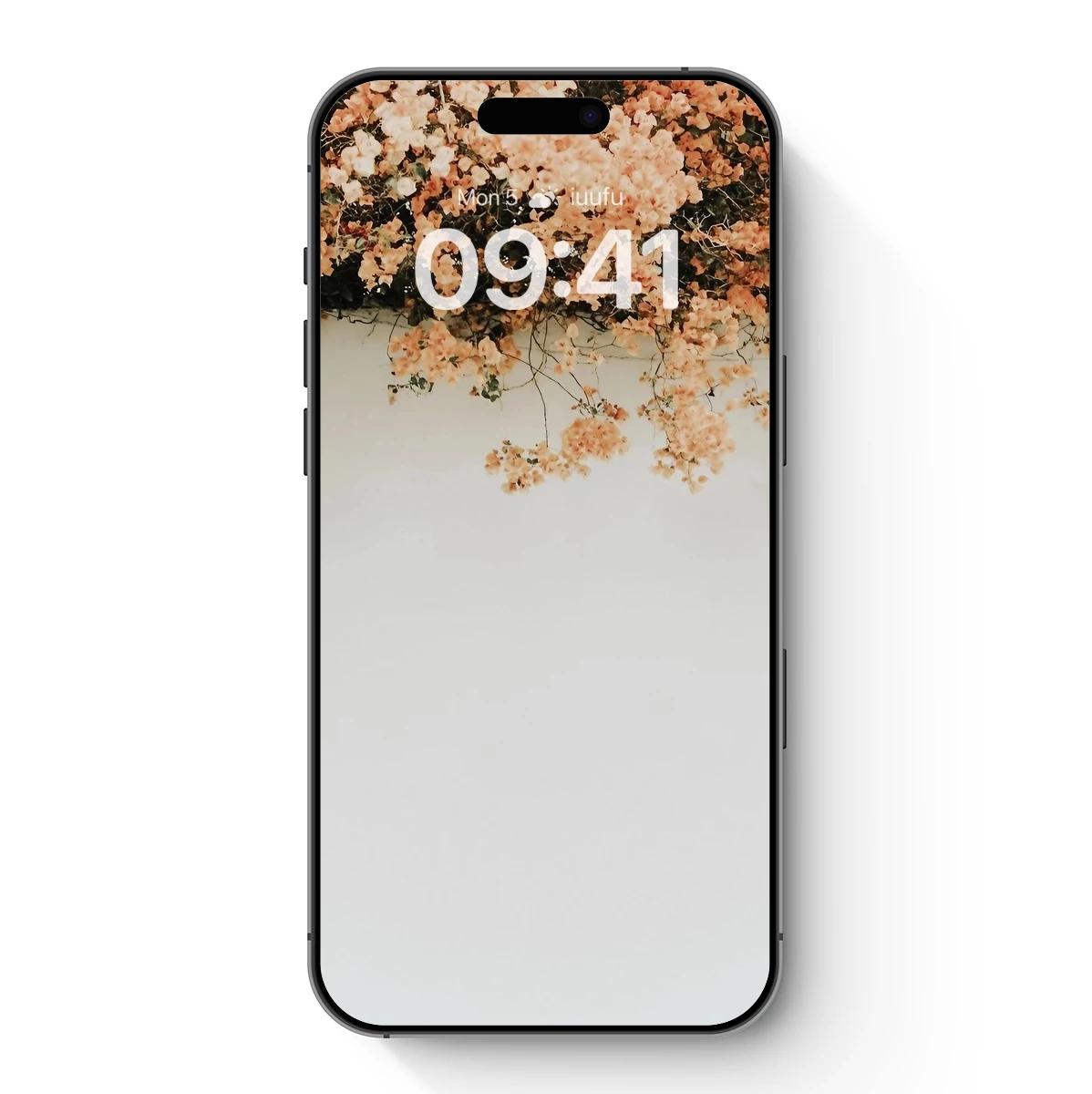 Cascading Peach Blossoms Against Serenity