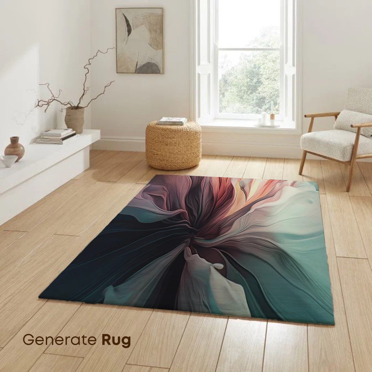 Ethereal Bloom: Abstract Floral Fusion - Image 6