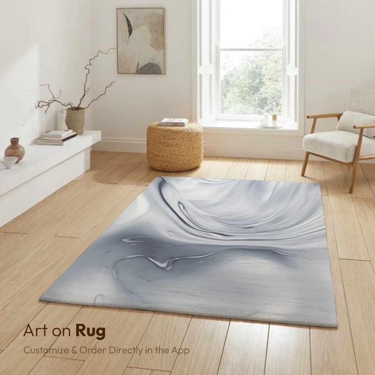 Ethereal Silver Swirls: A Dance of Light and Shadow - Image 6