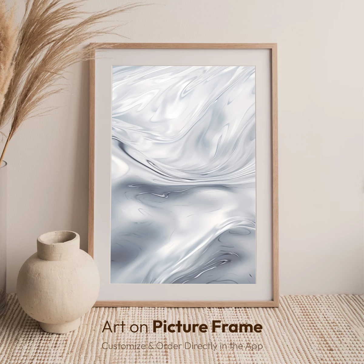 Ethereal Silver Swirls: A Dance of Light and Shadow - Image 7