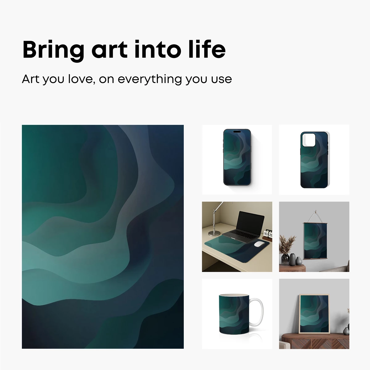 Fluid Depths: Abstract Ocean Waves - Image 2