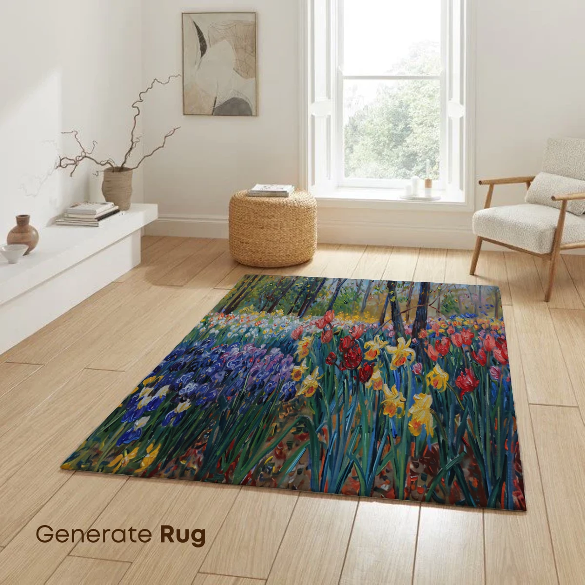 Impressionist Spring Symphony: Tulips and Daffodils Ablaze - Image 6