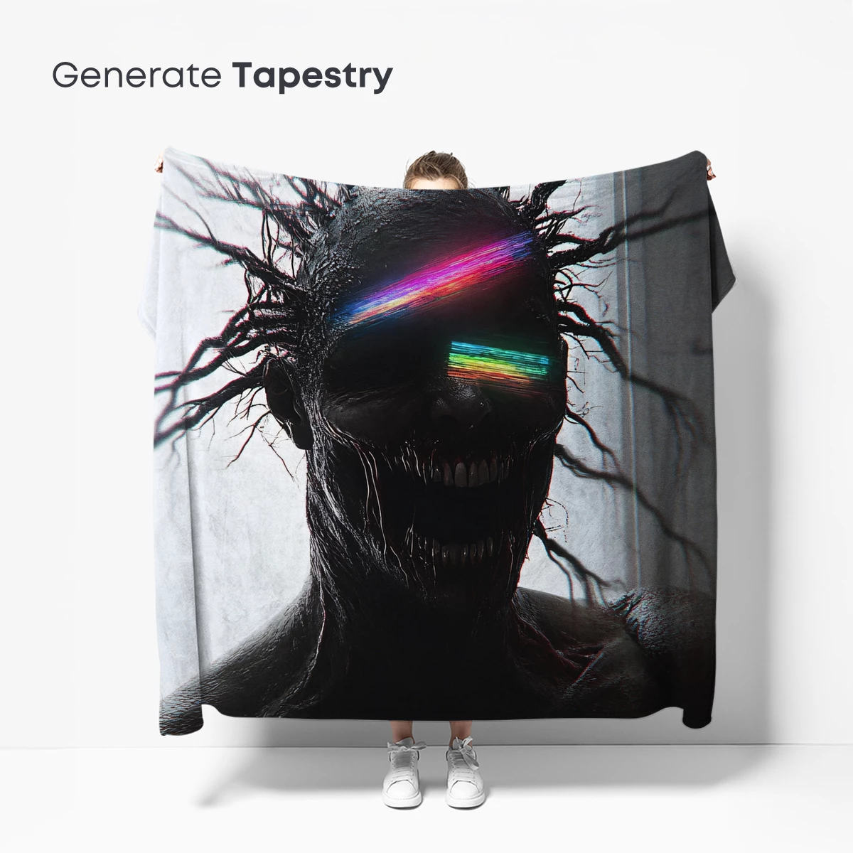 Cyberpunk Demon with Rainbow Eyes - Image 5