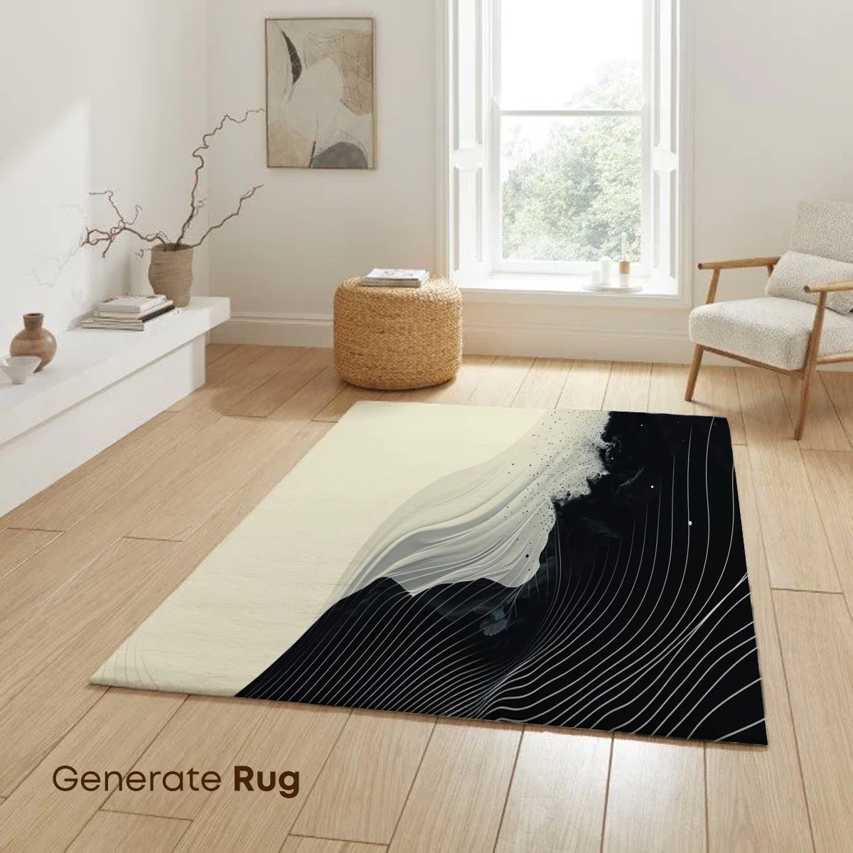 Ethereal Wave Symphony: Abstract Line Art Fusion - Image 6