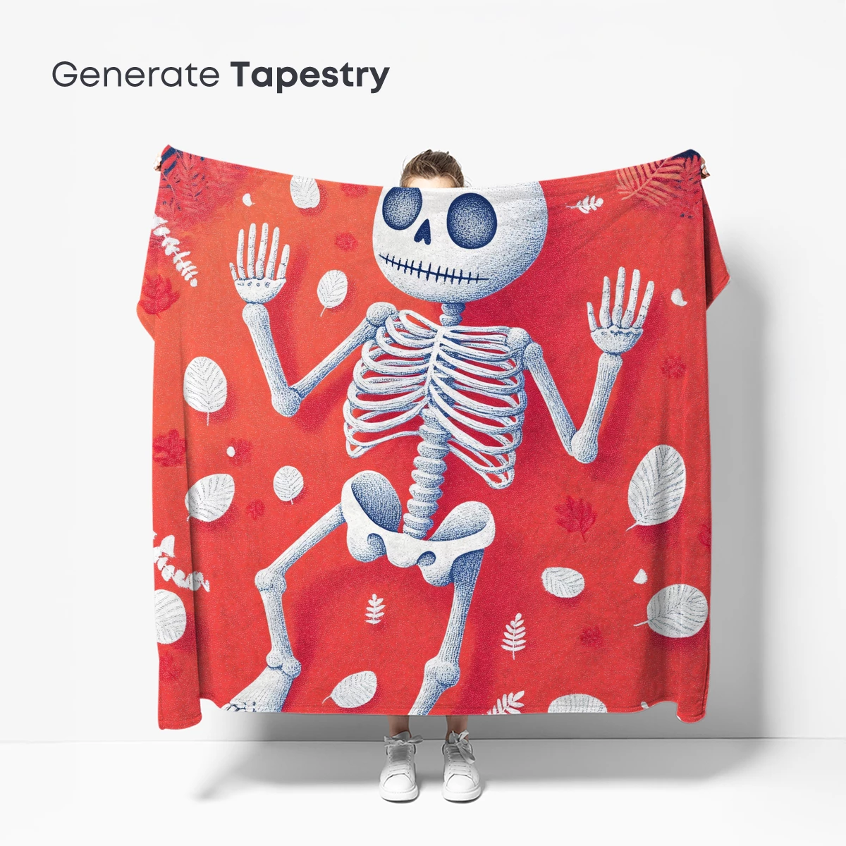 Dancing Skeleton in Autumn Bliss - Image 5