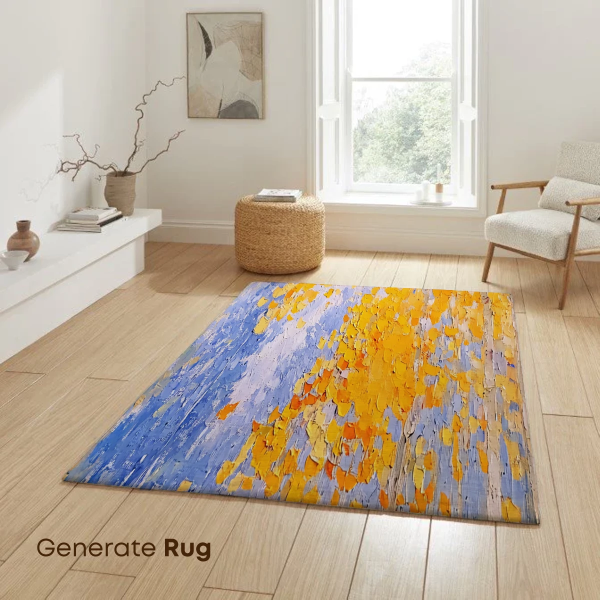 Autumn's Golden Embrace: Impressionist Forest Glow - Image 6