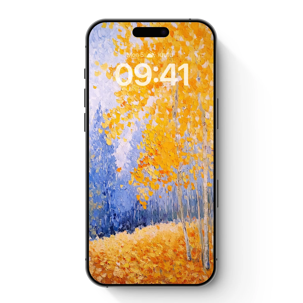 Autumn's Golden Embrace: Impressionist Forest Glow