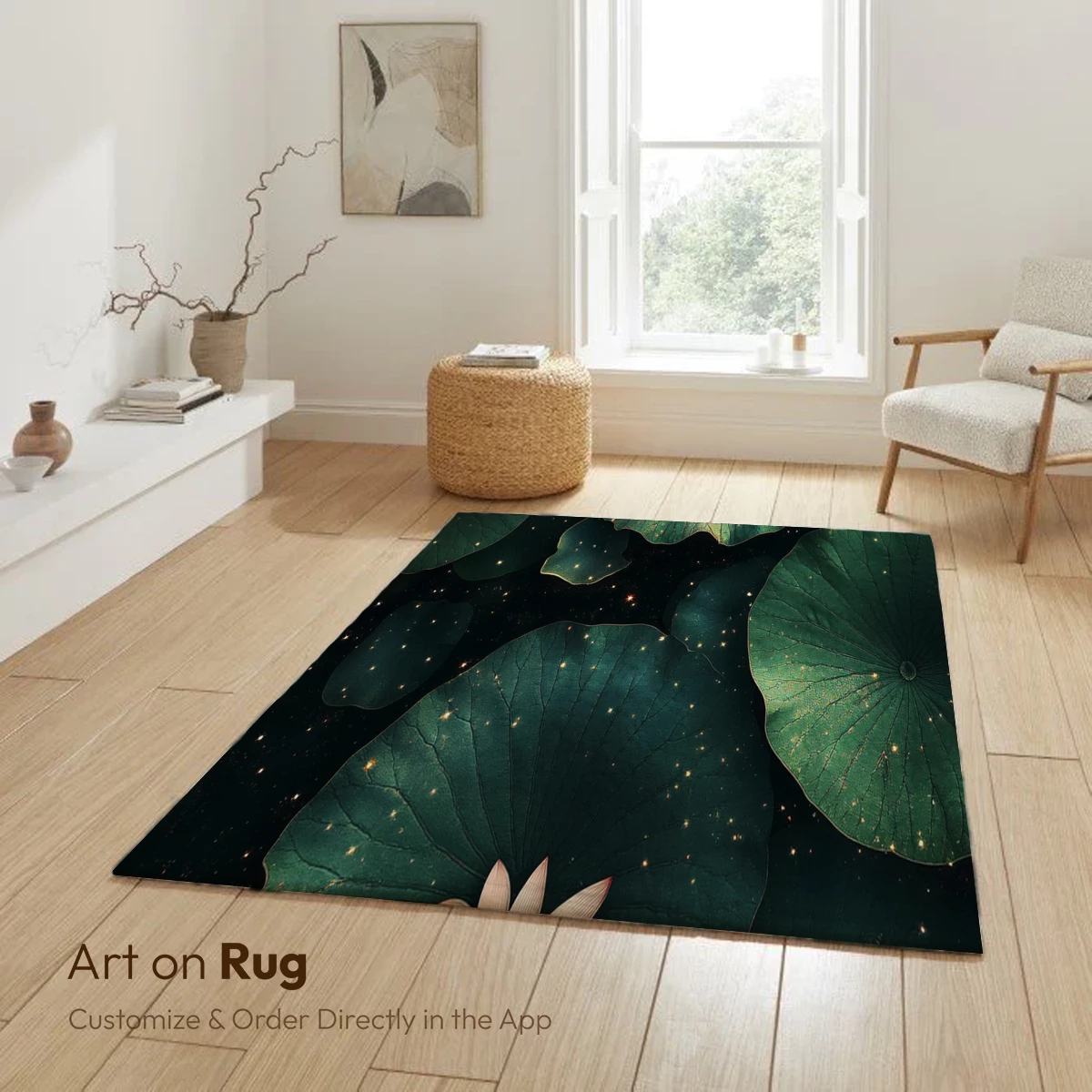 Enchanted Lotus Pond: Mystical Blooms and Luminous Leaves - Image 6