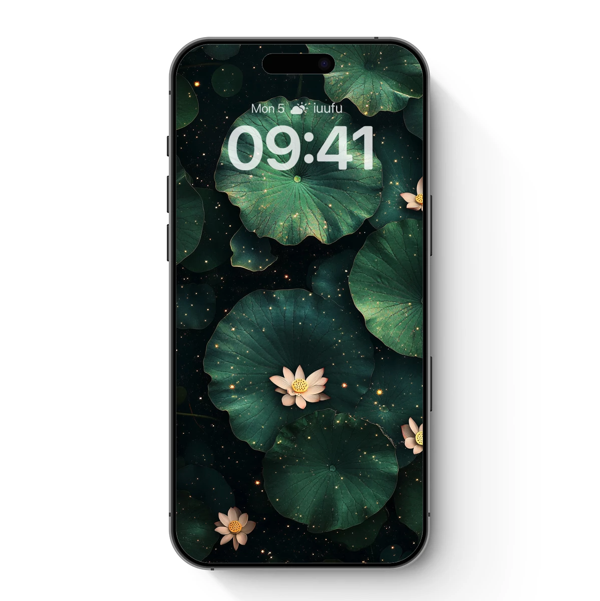 Enchanted Lotus Pond: Mystical Blooms and Luminous Leaves Enchanted Lotus Pond: Mystical Blooms and Luminous Leaves