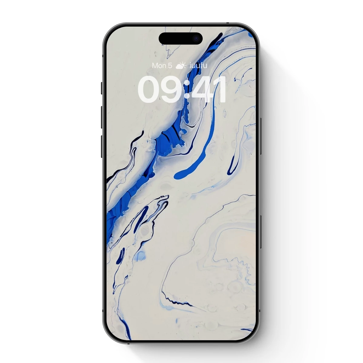 Blue Veins in White Canvas: Abstract Fluid Art