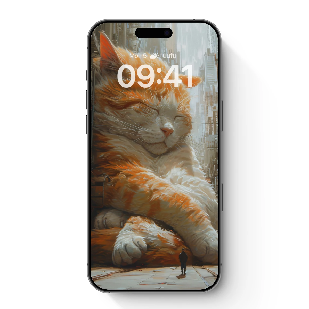 Giant Cat in Urban Dreamscape