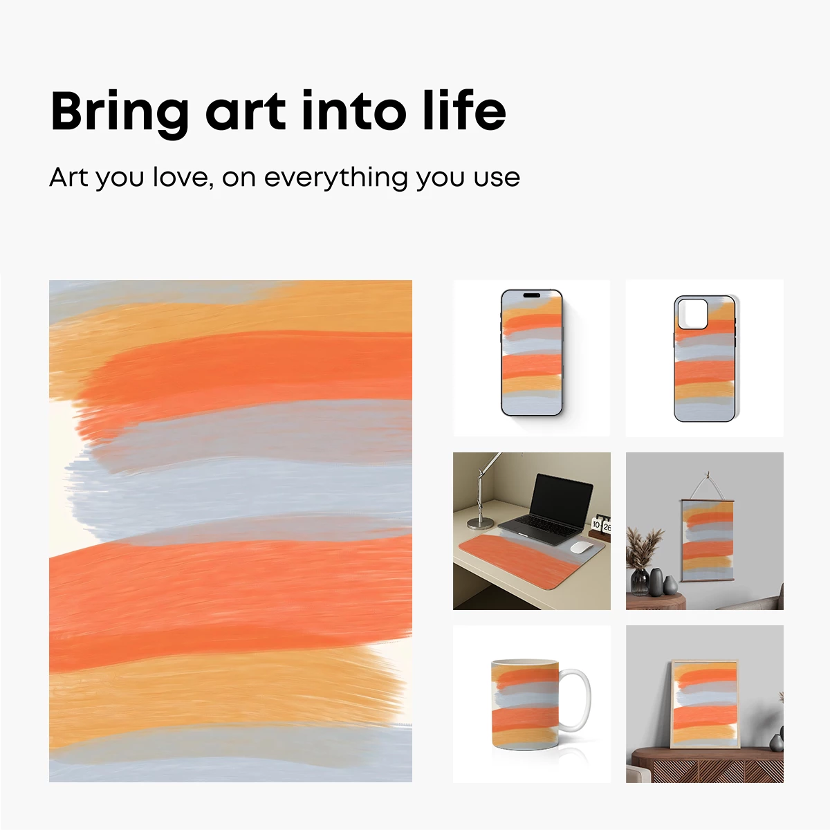 Abstract Brushstroke Symphony - Image 2