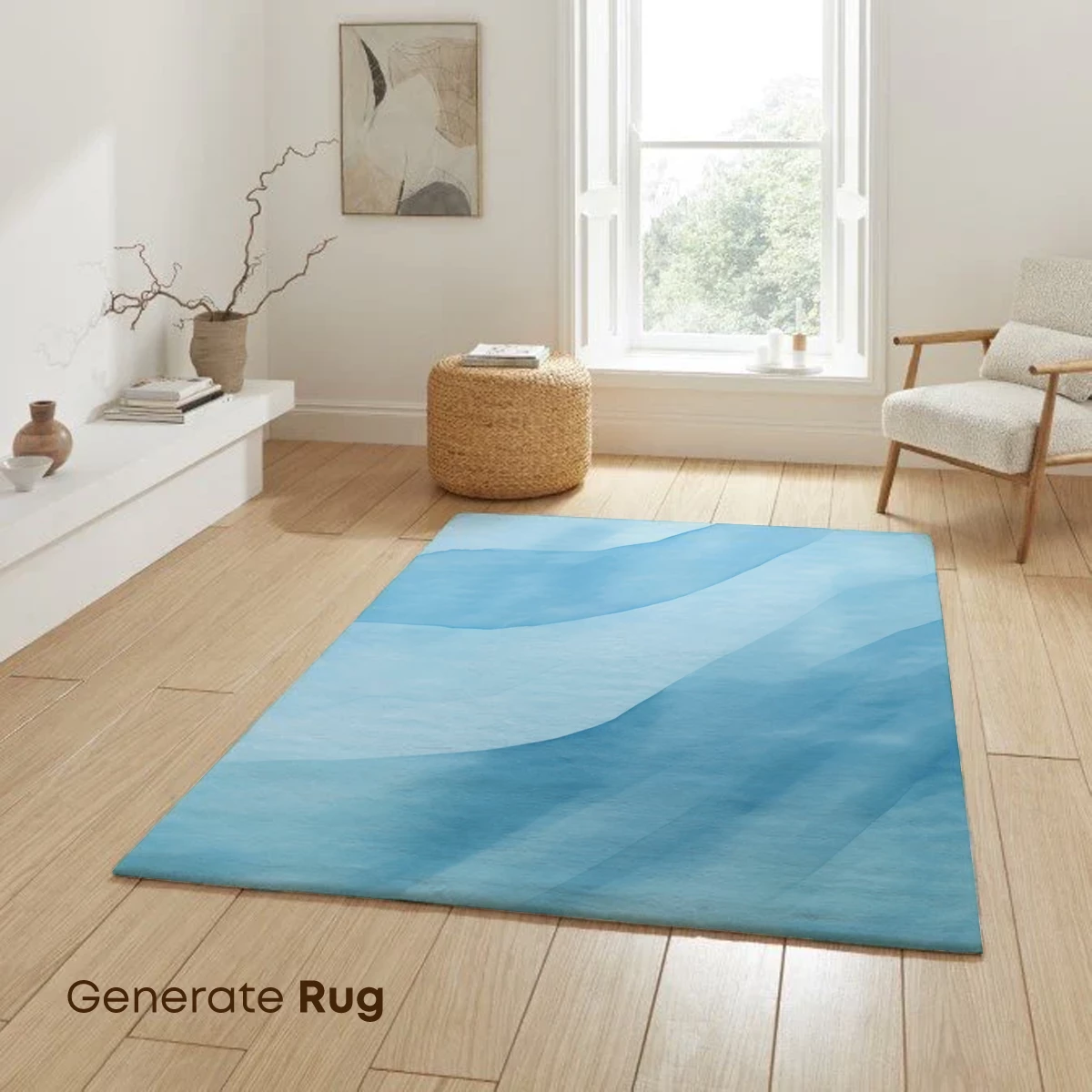 Ethereal Blue Waves: A Digital Watercolor Symphony - Image 6