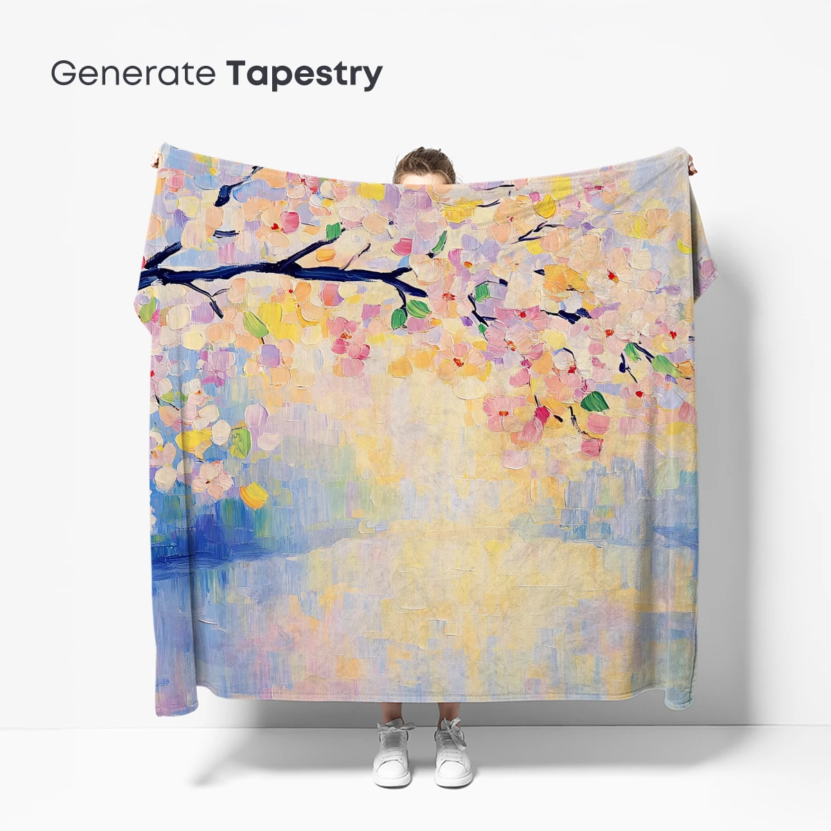 Impressionist Cherry Blossoms: Spring's Palette Symphony - Image 5