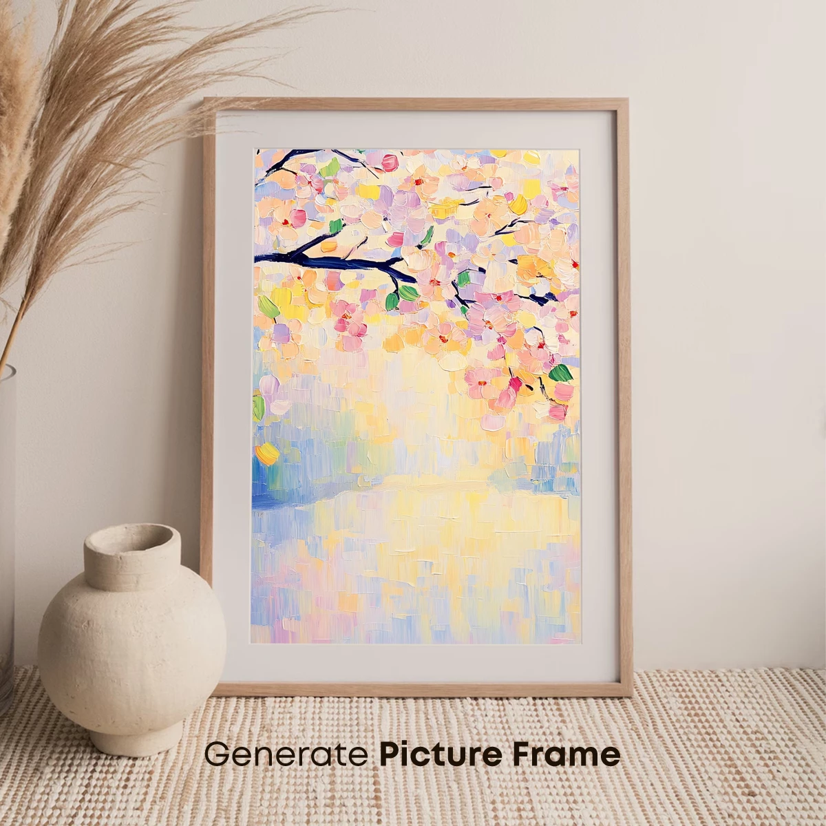 Impressionist Cherry Blossoms: Spring's Palette Symphony - Image 7